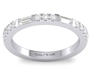 14W 0.40ctw F/G VS-SI Stackable Round Bag Diamond Wedding Band Size 6