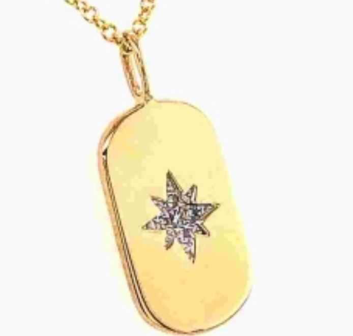 14Y Diamond Star Dog Tag