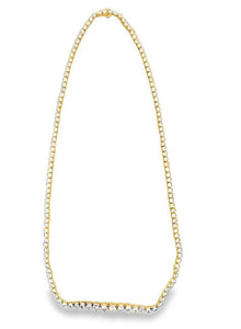 18Y 16" 2-4.5mm 6.50ctw Round Graduated Diamond Necklace