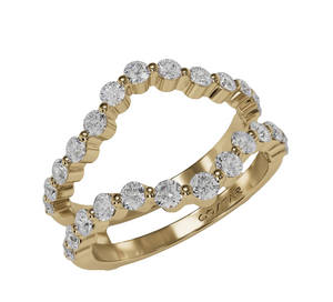 14Y Round Floating Diamond Enhancer sz 7