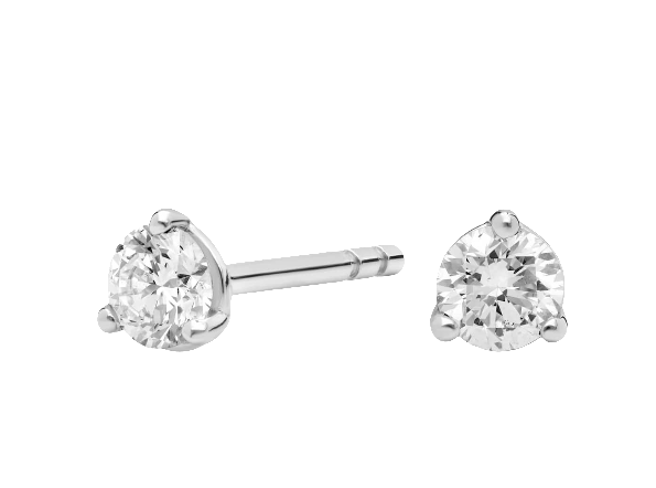14W .61ctw H-I/SI2 4.3mm Diamond Stud Earrings