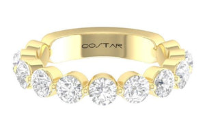 14Y Single Prong Set Round Diamond Band sz 6.5