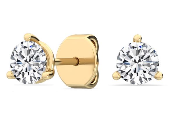 14Y Round Martini Set Lab Grown Diamond Studs