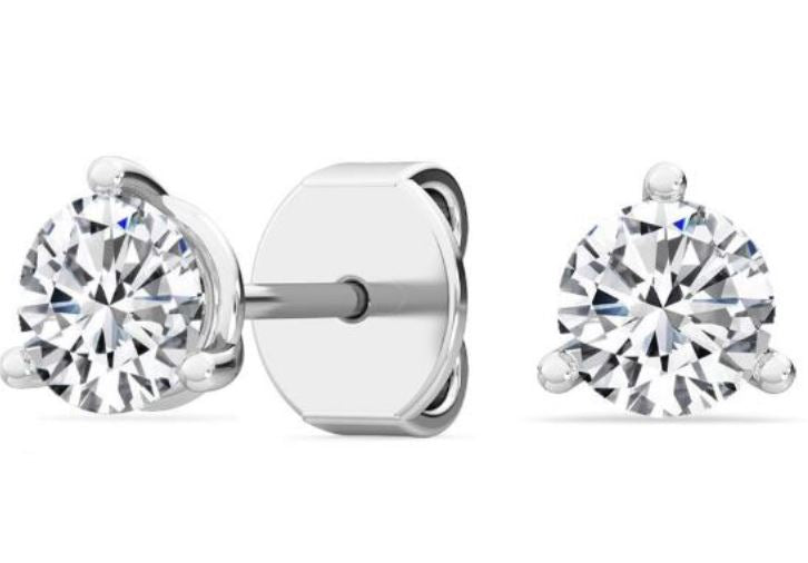 14W Round Martini Set Lab Grown Diamond Studs