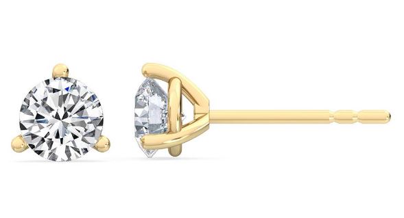 14Y Round Martini Set Lab Grown Diamond Studs