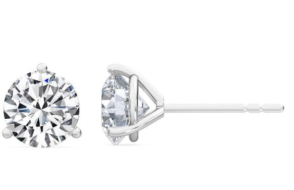 14W Round Martini Set Lab Grown Diamond Studs