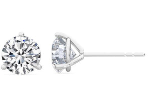 14W Round Martini Set Lab Grown Diamond Studs