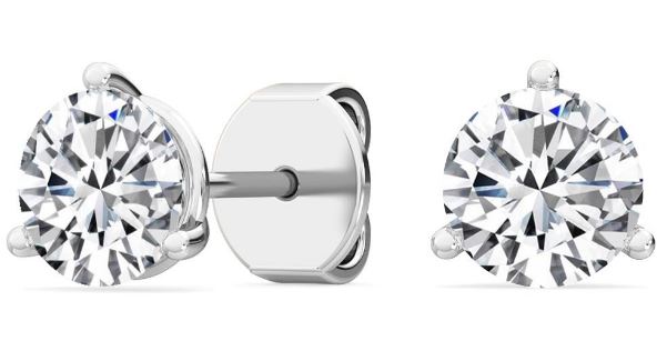 14W Round Martini Set Lab Grown Diamond Studs