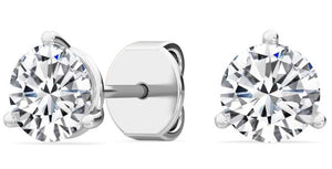 14W Round Martini Set Lab Grown Diamond Studs
