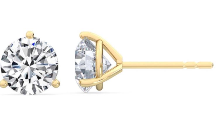 14Y 1.42ct EF/VS Round Martini Set Lab Grown Diamond Studs