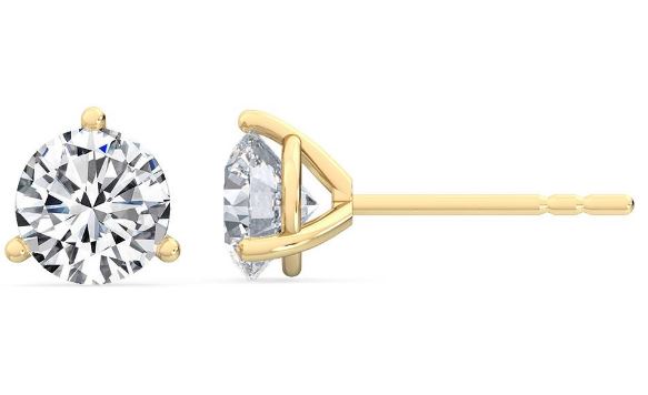 14Y Round Martini Set Lab Grown Diamond Studs