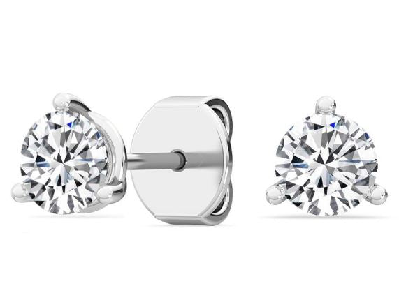 14W Round Martini Set Lab Grown Diamond Studs