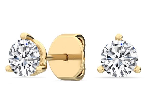 14Y Round Martini Set Lab Grown Diamond Studs