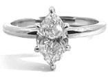 14W Marquise Diamond Solitaire Ring Size 6.5