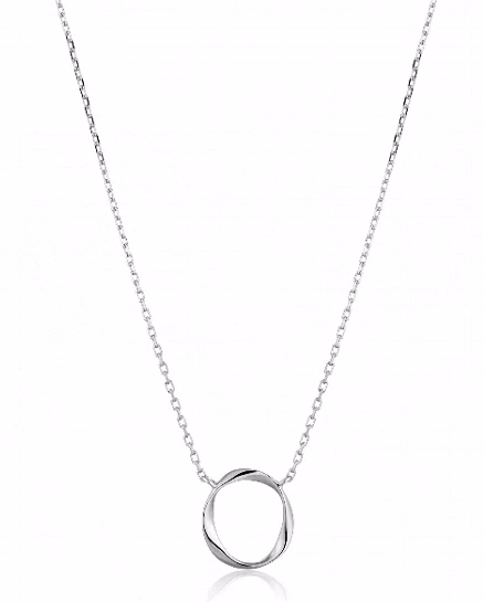 Sterling Silver Twisted Swirl Necklace