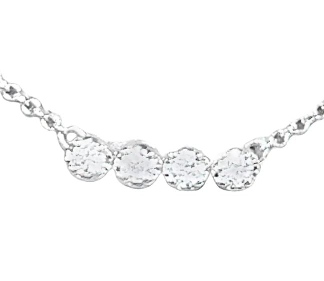 14W Diamond Bar Necklace 16"