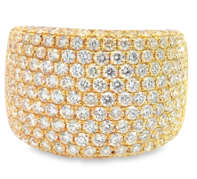 18Y 15M Wide Pave' Diamond Band