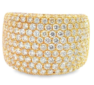 18Y 15M Wide Pave' Diamond Band