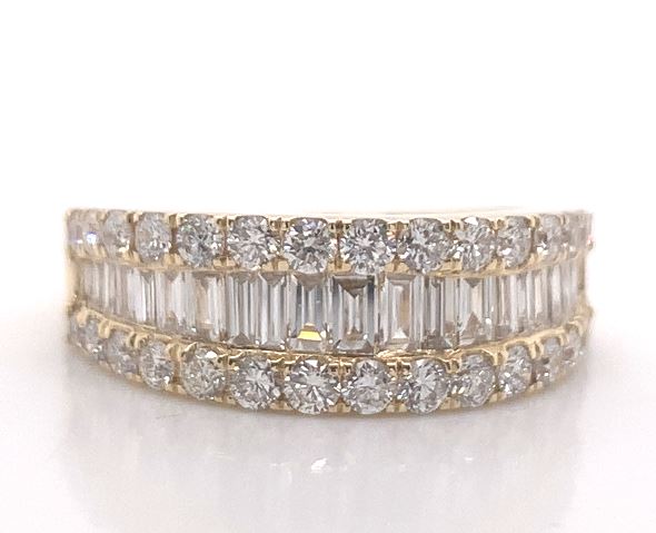 14Y Bag/Round Alt. Statement Ring