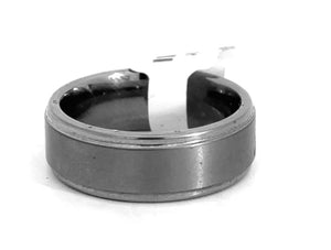 Dura Tungsten Men's Round Satin/polished Wedding Band Size 10.5