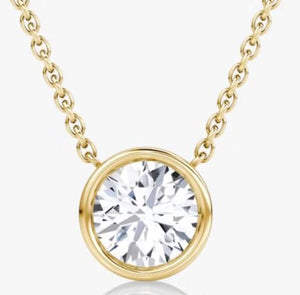 14Y Round Diamond (Yehuda Enhanced) on 16" Cable Chain