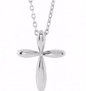 14W Cross Pendant on DC Cable Chain 16-18"