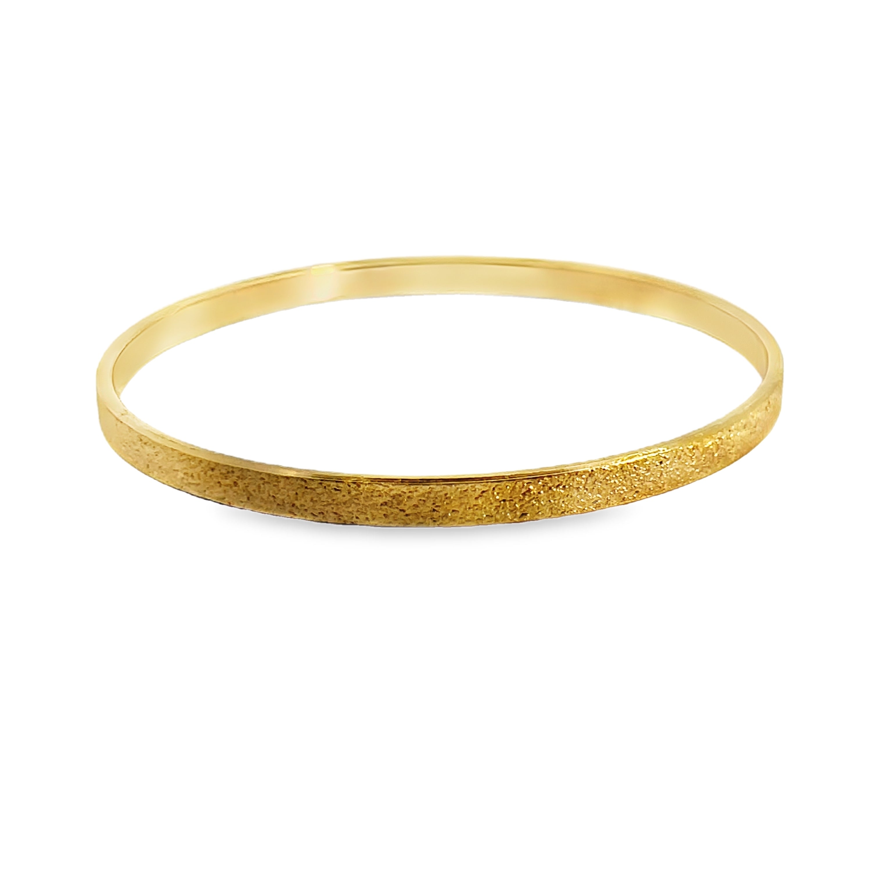 14Y Gold Plated Monet Textured Bangle Style Bracelet