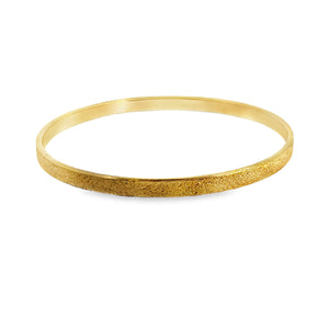 14Y Gold Plated Monet Textured Bangle Style Bracelet