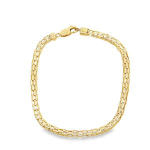 14Y Open Link Flexible Chain Bracelet 8"