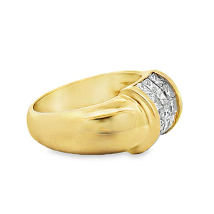 18Y 1.20cttw Invisible Set Diamond Dome Ring Size 6