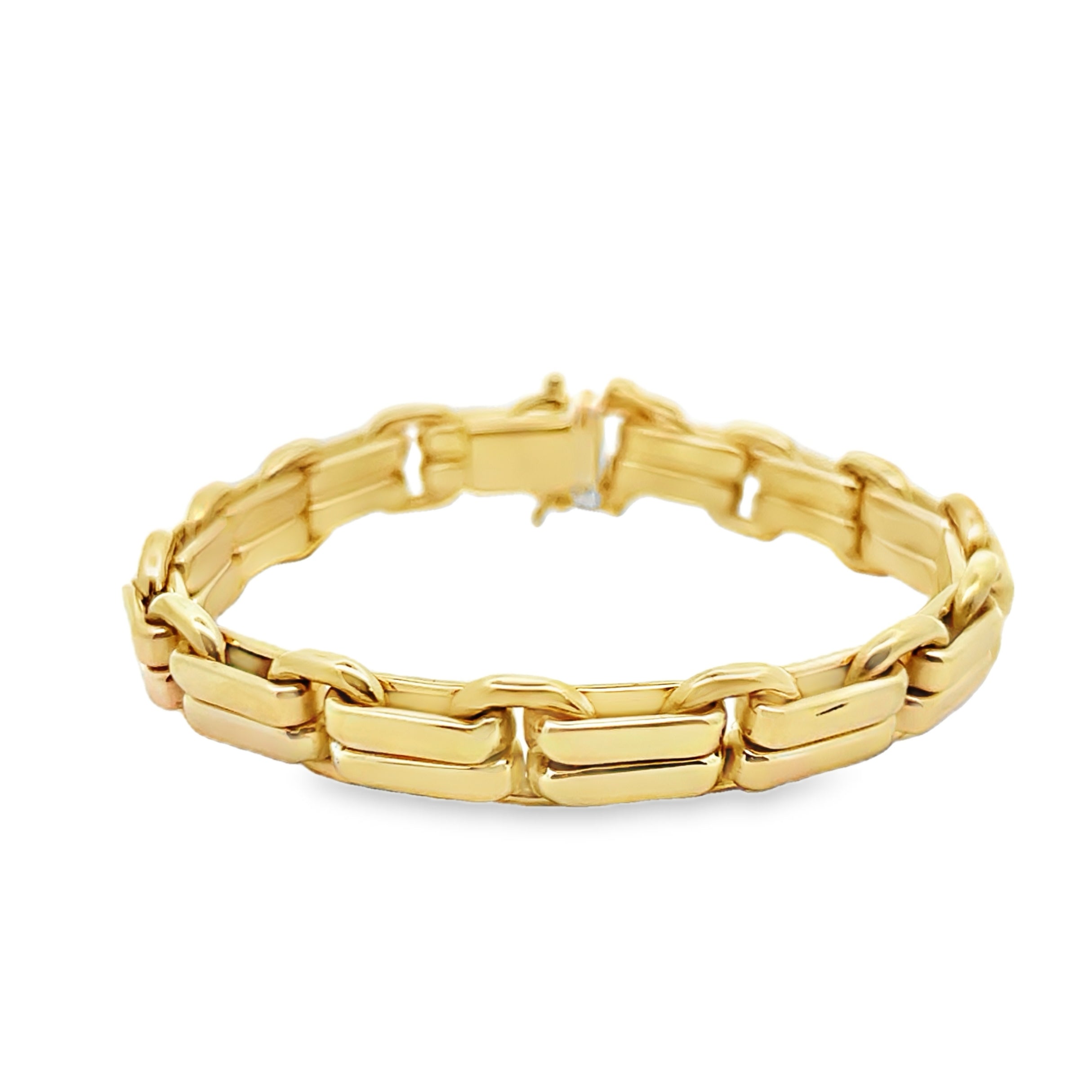 14Y 7" Double Bar and Circle Bracelet