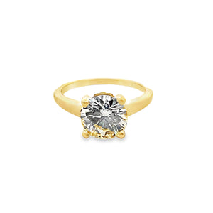14Y 8.4mm Round Diamond Solitaire Engagement Ring L/VS1 2.15cts sz 6