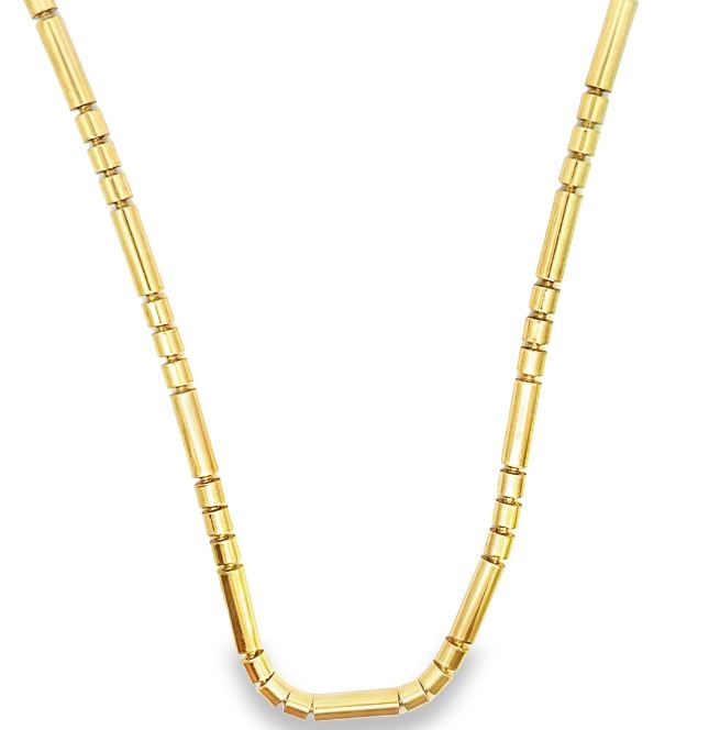 14Y Long/Short Tube Necklace, 18"