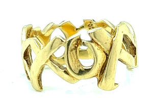 18Y "Tiffany &amp; Co." Paloma Picasso Love and Hugs Ring sz 5