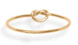 14/20GF Thin Love Knot Ring Sz7