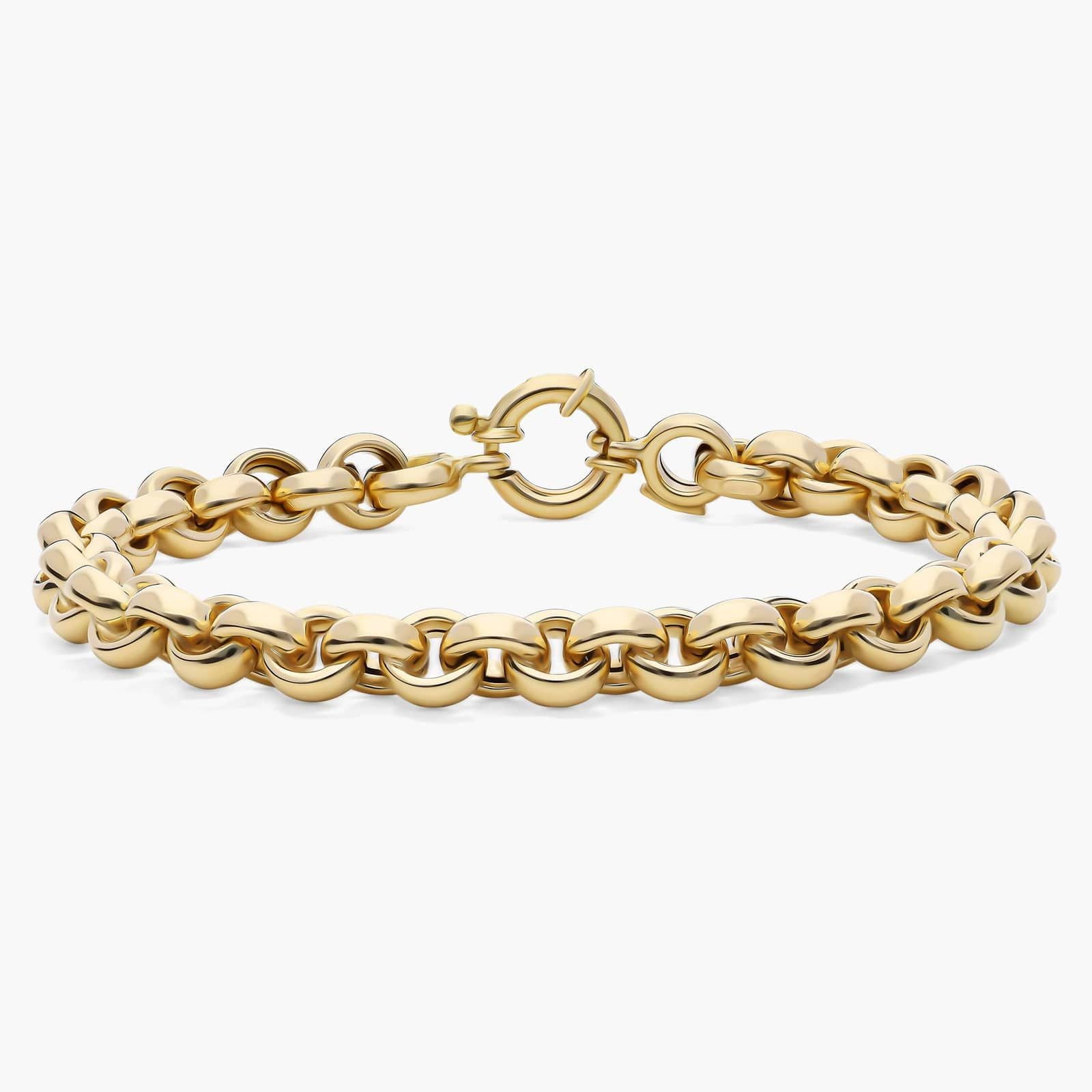 14Y Medium Round Link Rolo Bracelet