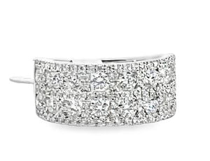 18KW Caged Diamond Cigar Band sz 6