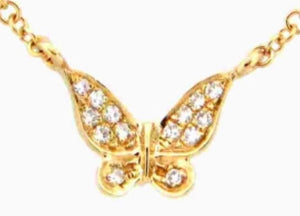 14Y Diamond Butterfly Necklace