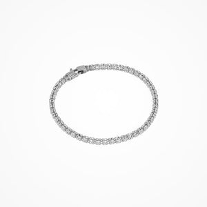 Sterling Silver Cubed Diamond Cut Bracelet 7.5"