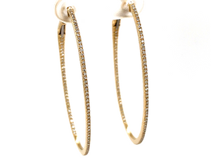 14Y Dilamani Oval Hoop Earring