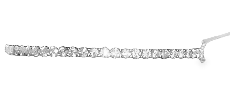 14W Diamond Bangle Bracelet 2.13ctw 2.5mm wide