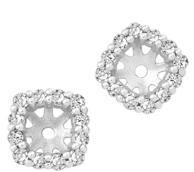 14W Cushion Shape Round Brilliant Cut Diamond Jackets for ~5mm Stones