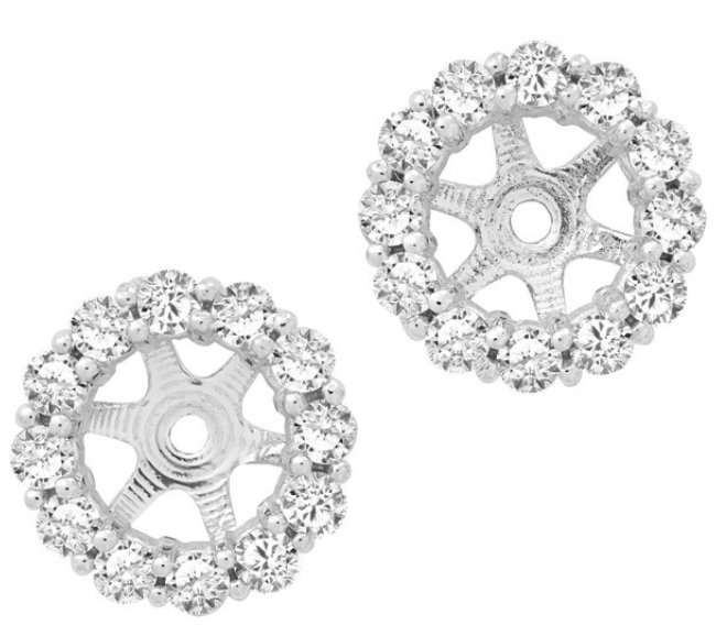 14W Round Brilliant Cut Diamond Shared Prong Jackets for ~5mm Stone