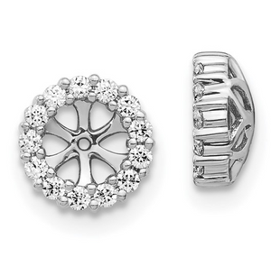 14W Shared Prong Diamond Erg Jackets .25cts tw