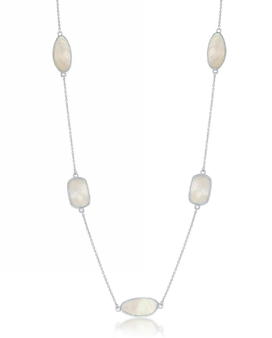 SS MOP By the Yard Necklace 36"