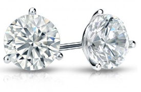 14W 2.00ct EF/VS Round Martini Set Lab Grown Diamond Studs