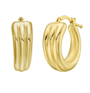 14Y 3-Row Graduated Hoops with Hinged Closure