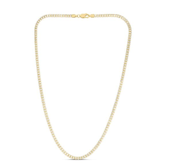 14TT 3.8mm Fancy Ice Chain with Lobster Clasp