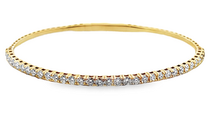 14Y 2.00ctw Round Diamond Bangle