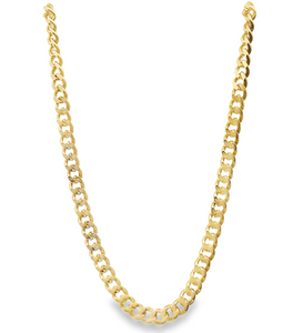 14Y 4.5mm Flat Curb Link Necklace 20"